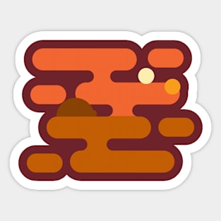 Tatooine Sunset Sticker